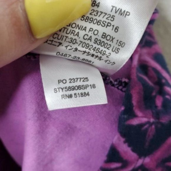 Patagonia Margot Talavera Tiles Mock Purple Dress - Picture 6 of 7